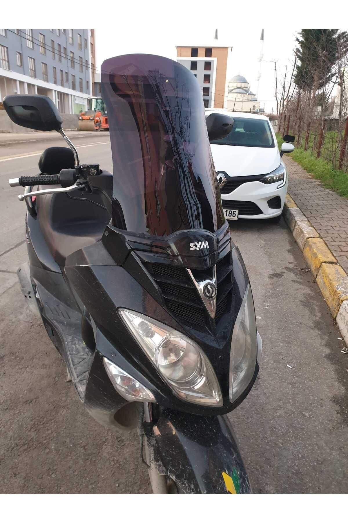 SYM Joyride 200 Siperlik Ön Cam 2009 2018 Model 53cm Siyah Renkli 4mm