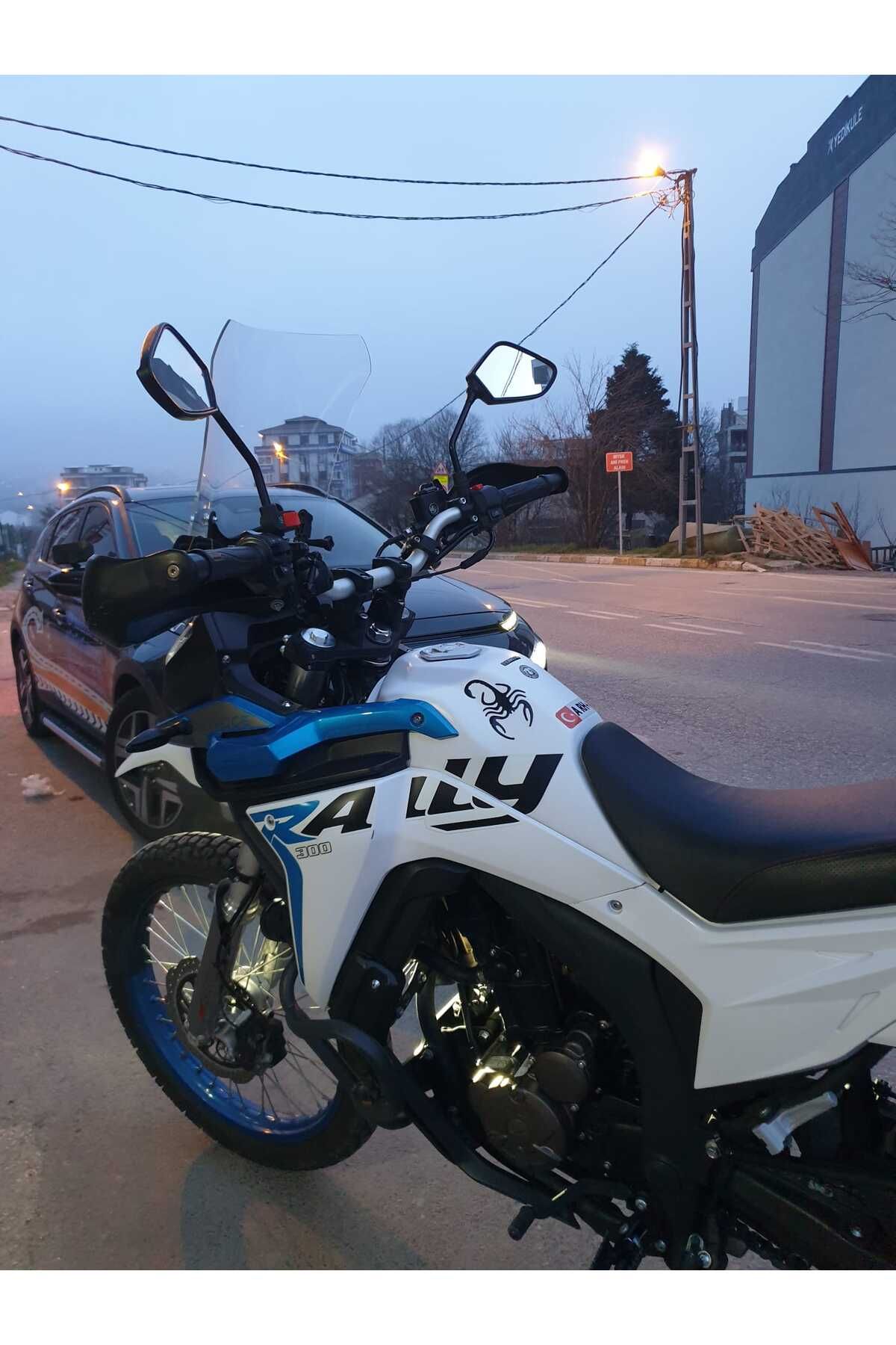 Voge Rally 300 Siperlik Ön Cam 2022-2025 Model 51cm Şeffaf Renkli 4mm