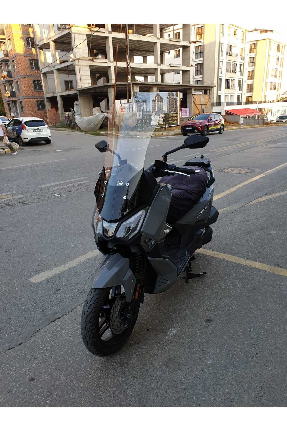 SYM Joyride 300 Siperlik Ön Cam 2023-2025 Model 75cm Şeffaf Renkli 4mm UZUN CAM