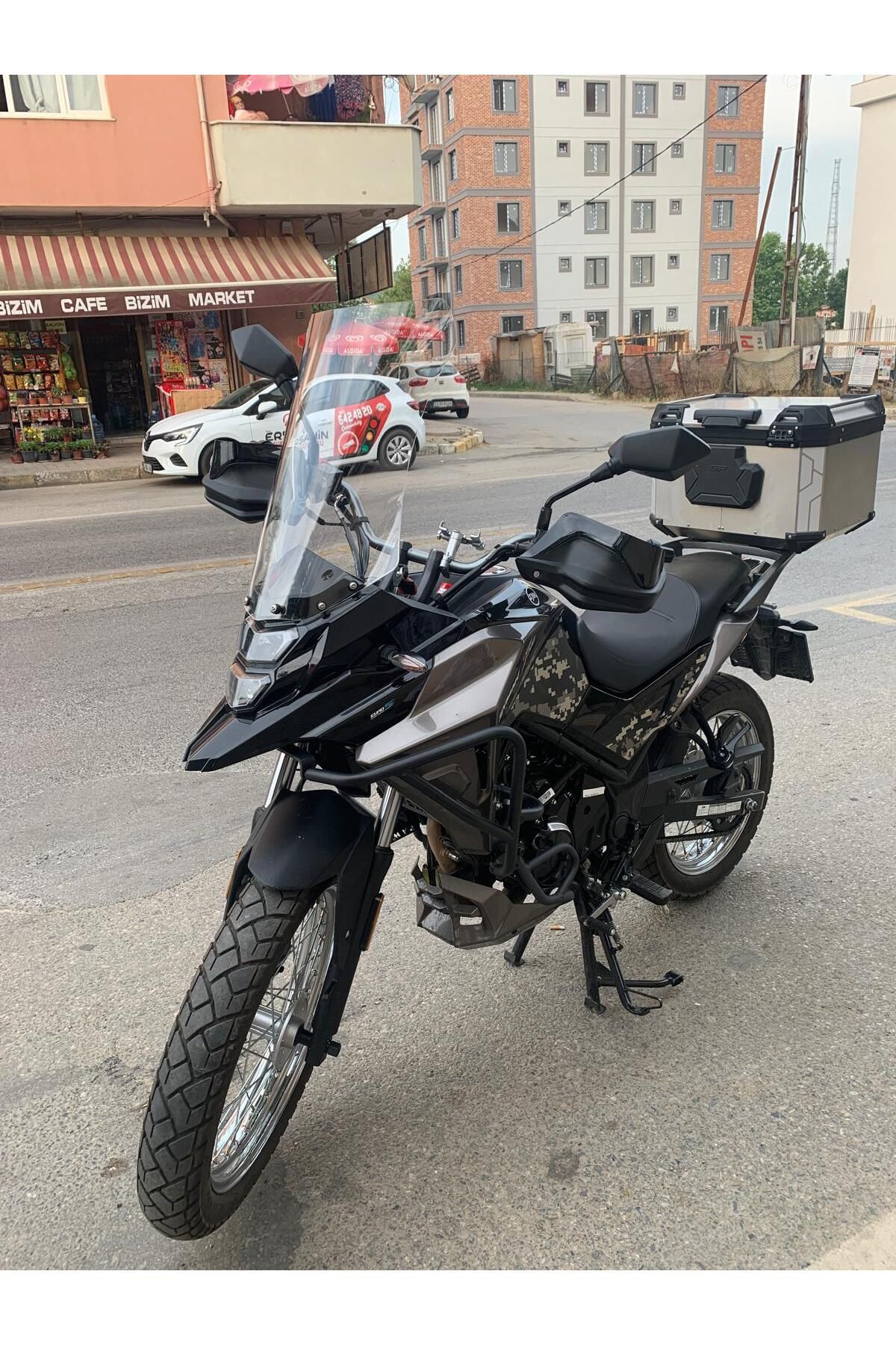 SYM NHT 200 Siperlik Ön Cam 2023-2025 Model 50cm Şeffaf Renkli 4mm
