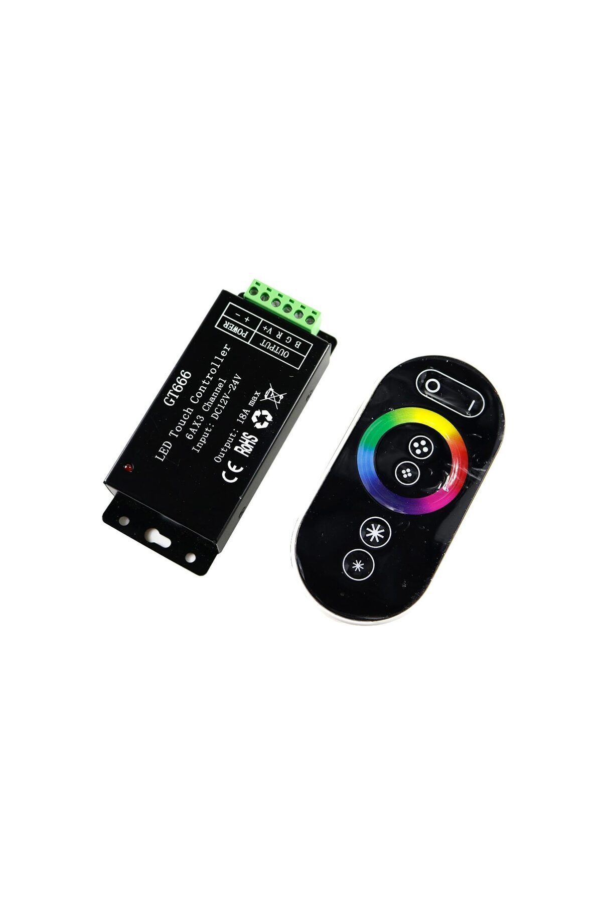 ALKAP Rgb Kontrol Kumandasi 12-24V 18A DokunmatiK Ledx Ct-666