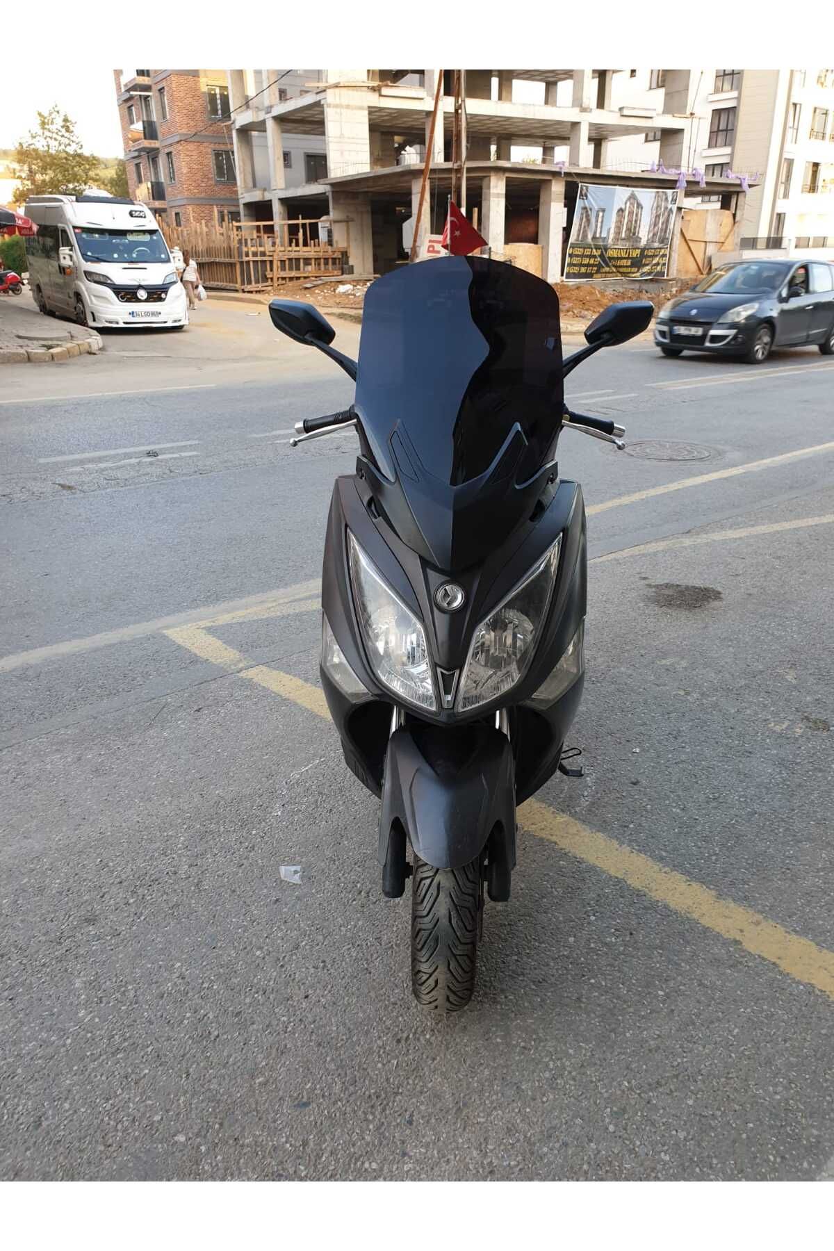 SYM Joymax 250 İ Siperlik Ön Cam 2015 2016 Model 65cm Siyah Renkli 4mm APARAT GÖNDERİLMEYECEK