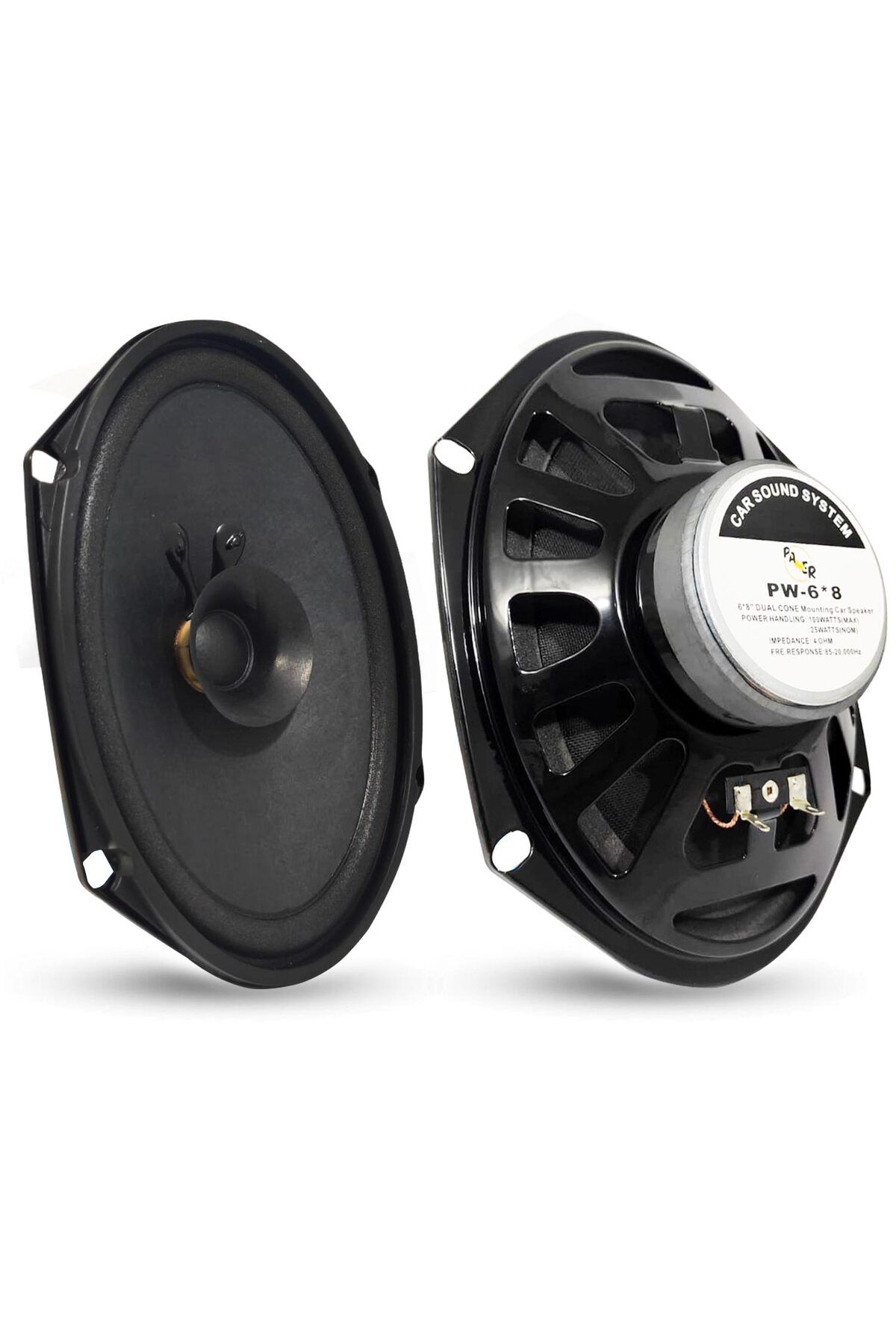 NZM TİCARET Pawer Pw-6X8 Oto Hoparlör Oval 6X8 İNç 100 Watt 1 Adet