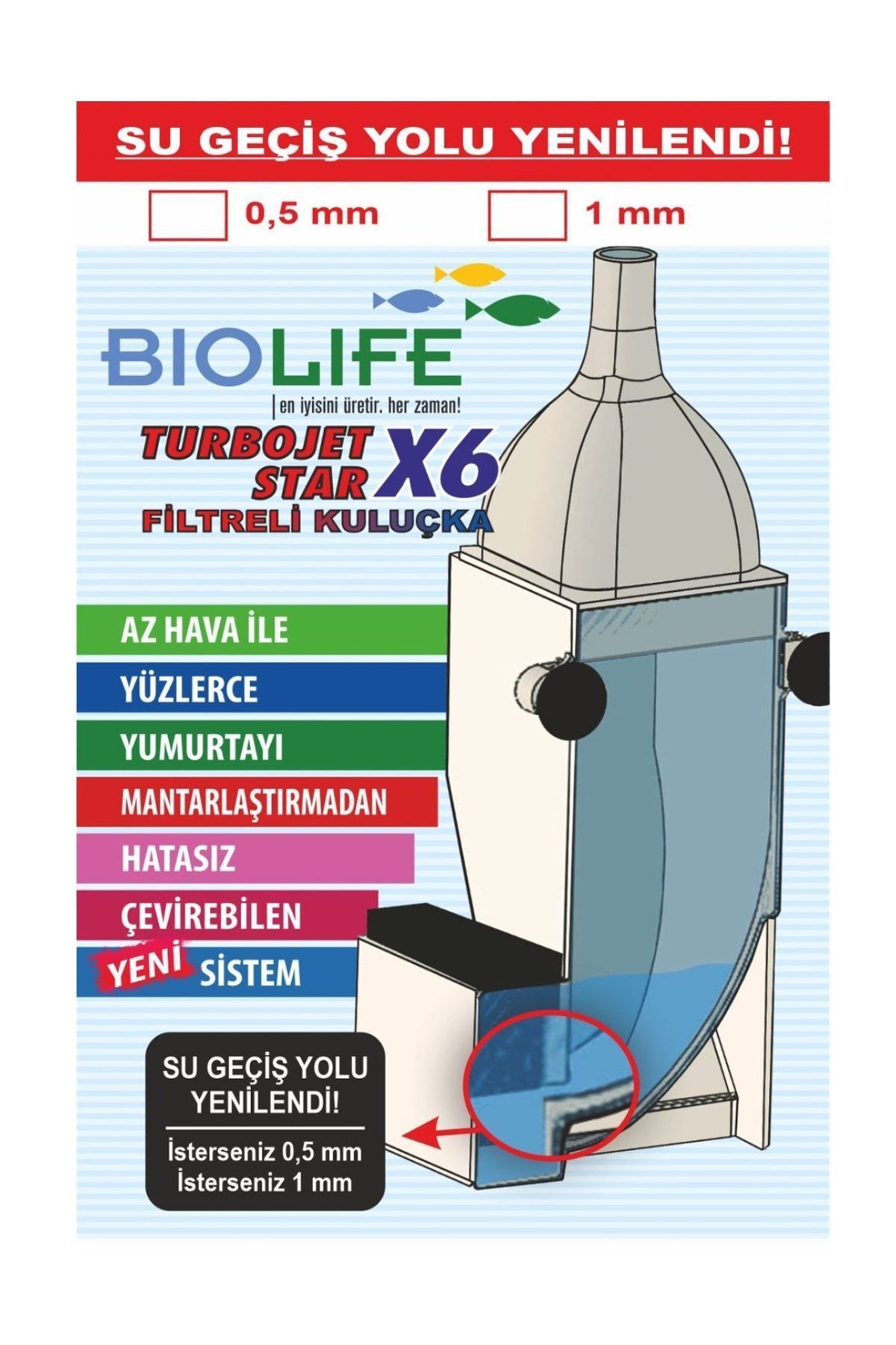 teknotrust Turbo Jetstar X6 Akvaryum Kuluçka