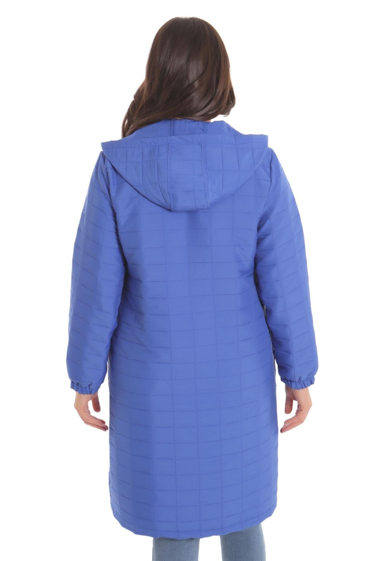 Metpoint-Trend42plus Large Checkered Pattern Zippered Saks Cap 5