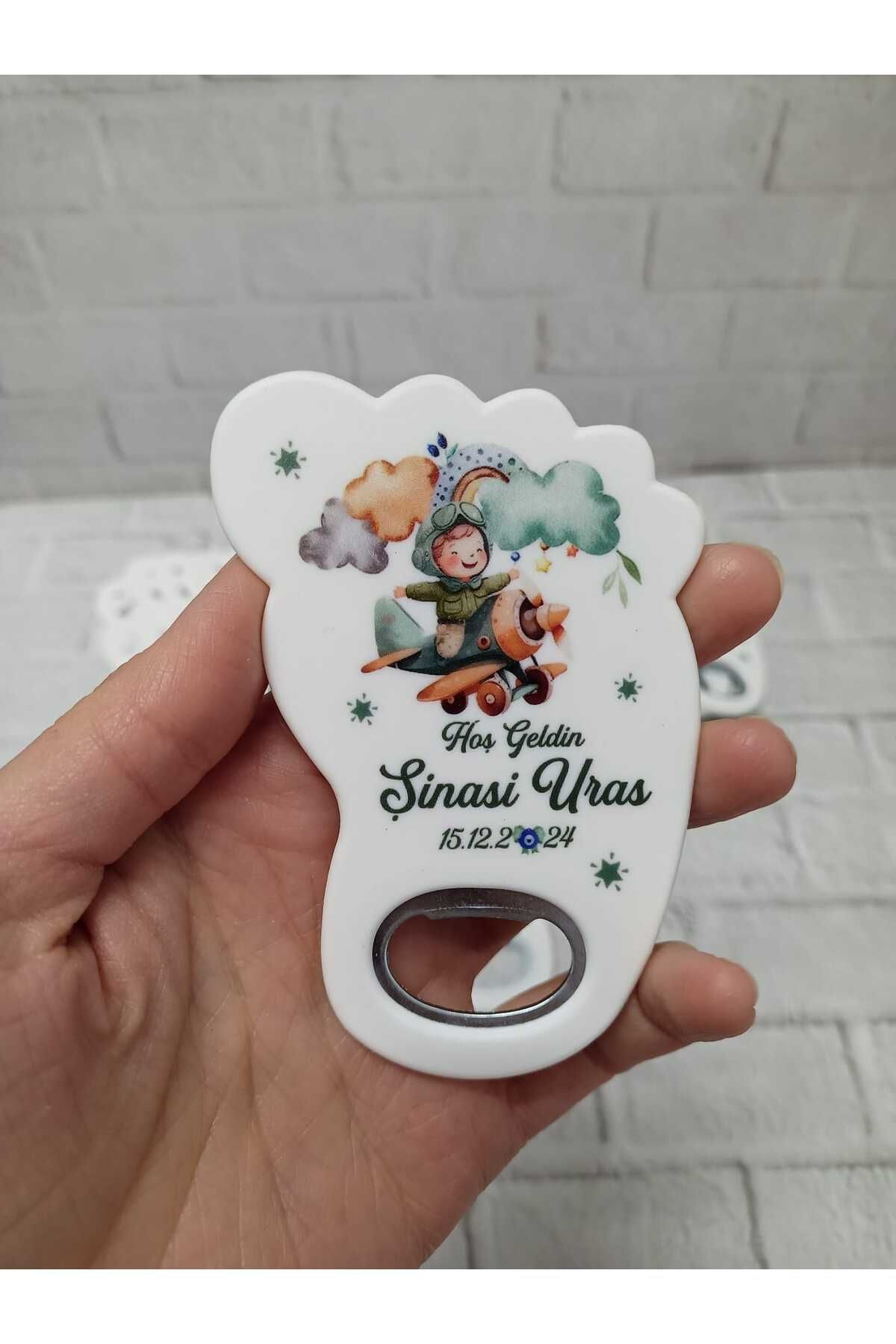 dekor artı 20 Adet Ayak Magnet Açacak Yeni Doğan, Doğum Günü, Sünnet, Nişan, Söz, Düğün Hediyelik