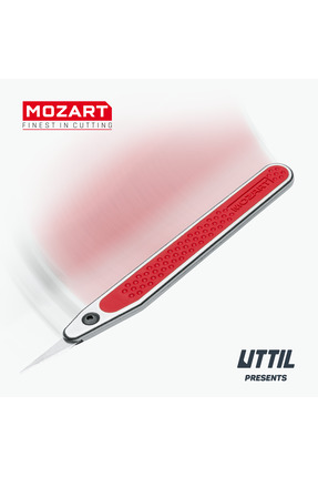 UTTIL Mozart Blades P2A Slim Hassas Kesim Bıçağı, Kretuar, Hobi Maket Bıçağı