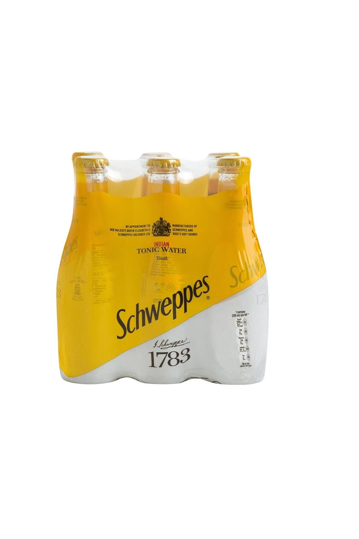 Schweppes Tonik Cam 250 Ml X 6 Adet