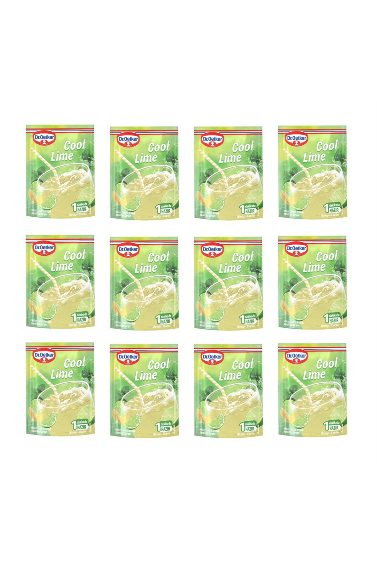 Dr. Oetker Dr Oetker Toz İçecek Cool Lime 90 Gr X 12 Adet