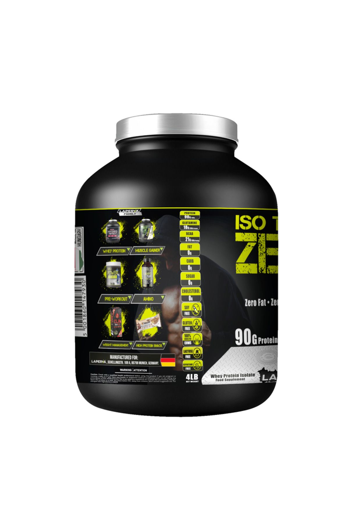 Laperva-Iso Triple Zero Next Generation Whey Protein, Belgian Choco Peanut, 4 LB 2