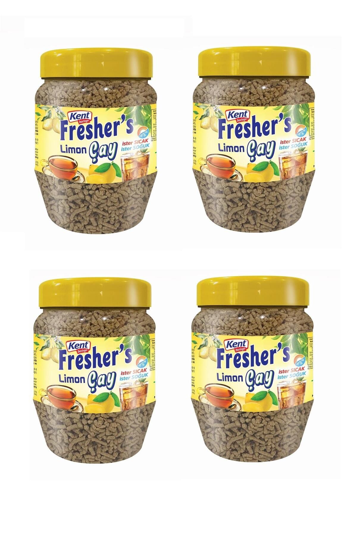 Kent Boringer Fresher's Limon Aromalı Granül Çay 300 Gr X 4 Adet