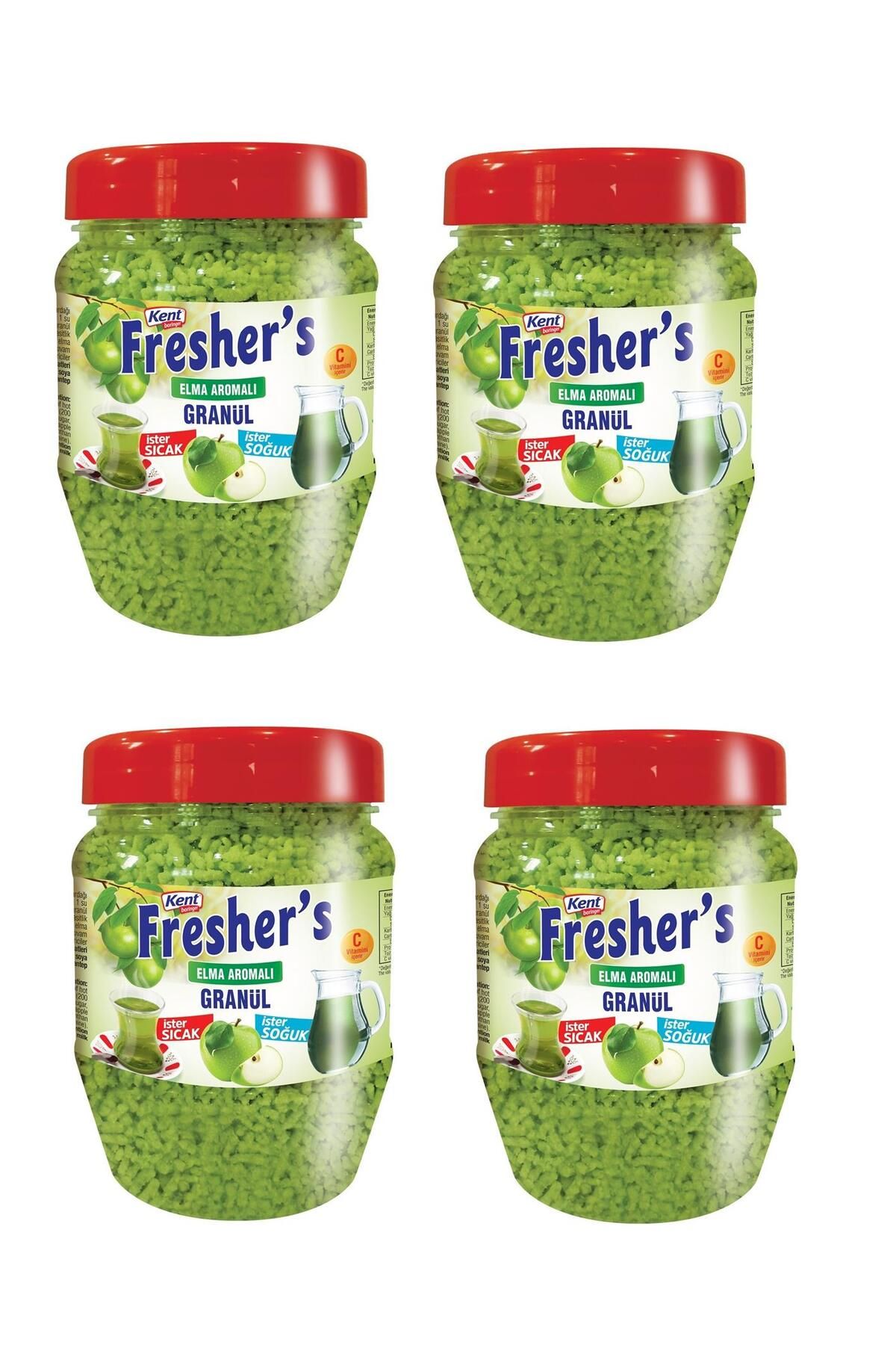 Kent Boringer Fresher's Elma Aromalı Granül İçecek 300 Gr X 4 Adet