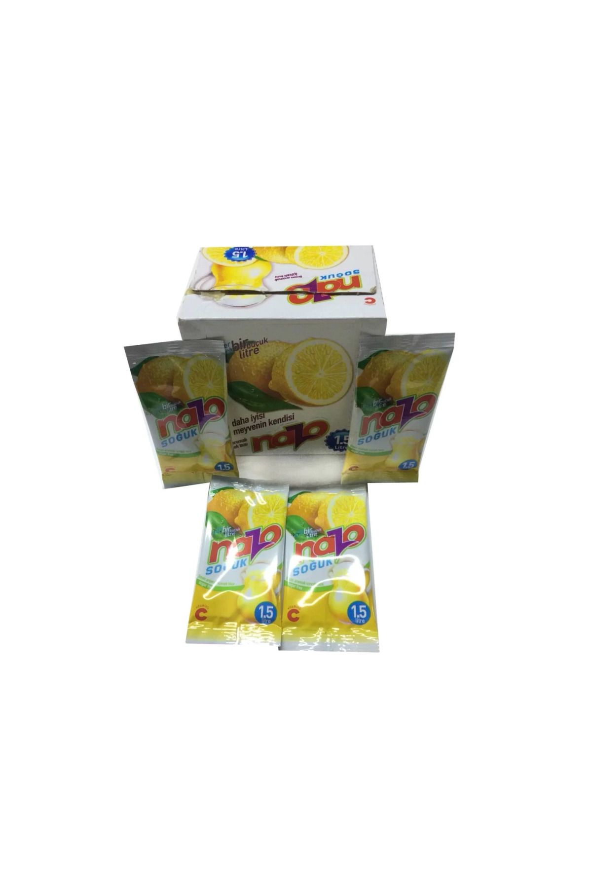 NAZO Limon Aromalı Toz İçecek 9 Gr X 24 Adet