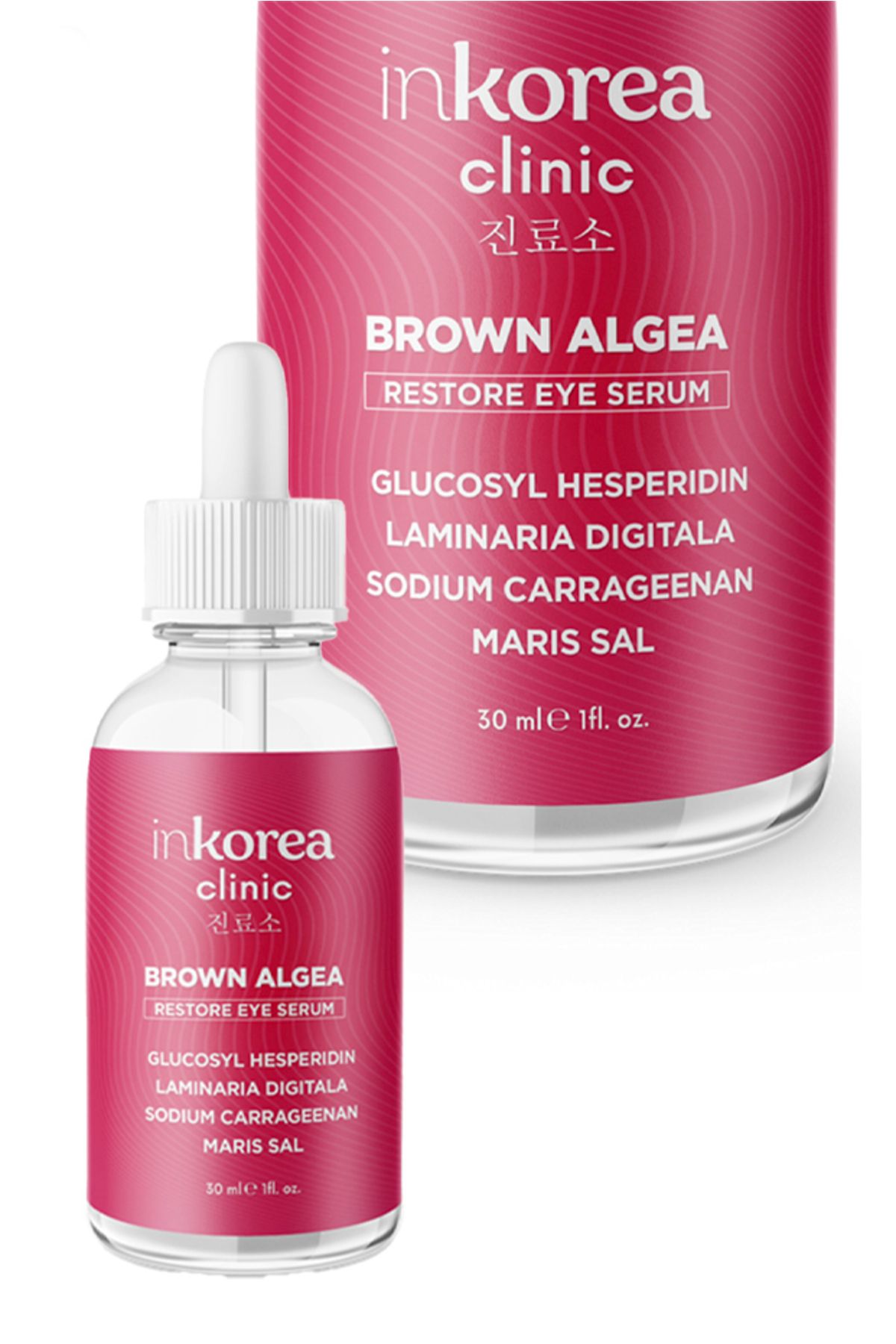 İnkorea Torbalanma & Morluk Karşıtı Kahverengi Yosun Göz Altı Serumu - Brown Algea Restore Eye Serum