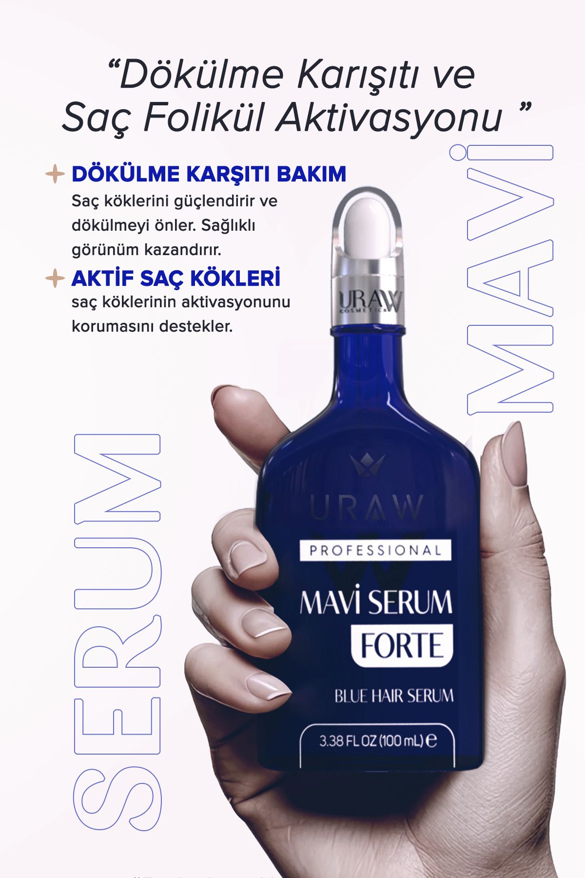 Uraw Mavi Serum Forte ( Dökülme Karşıtı Ve Saç Folikül Aktivasyonu )-2