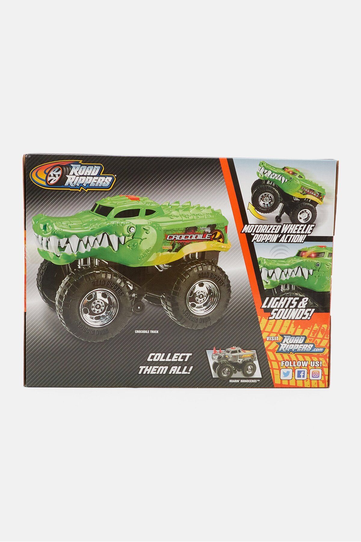 Road Rippers-Nikko Toys Wheelie Monsters, Green/Black Combo 2