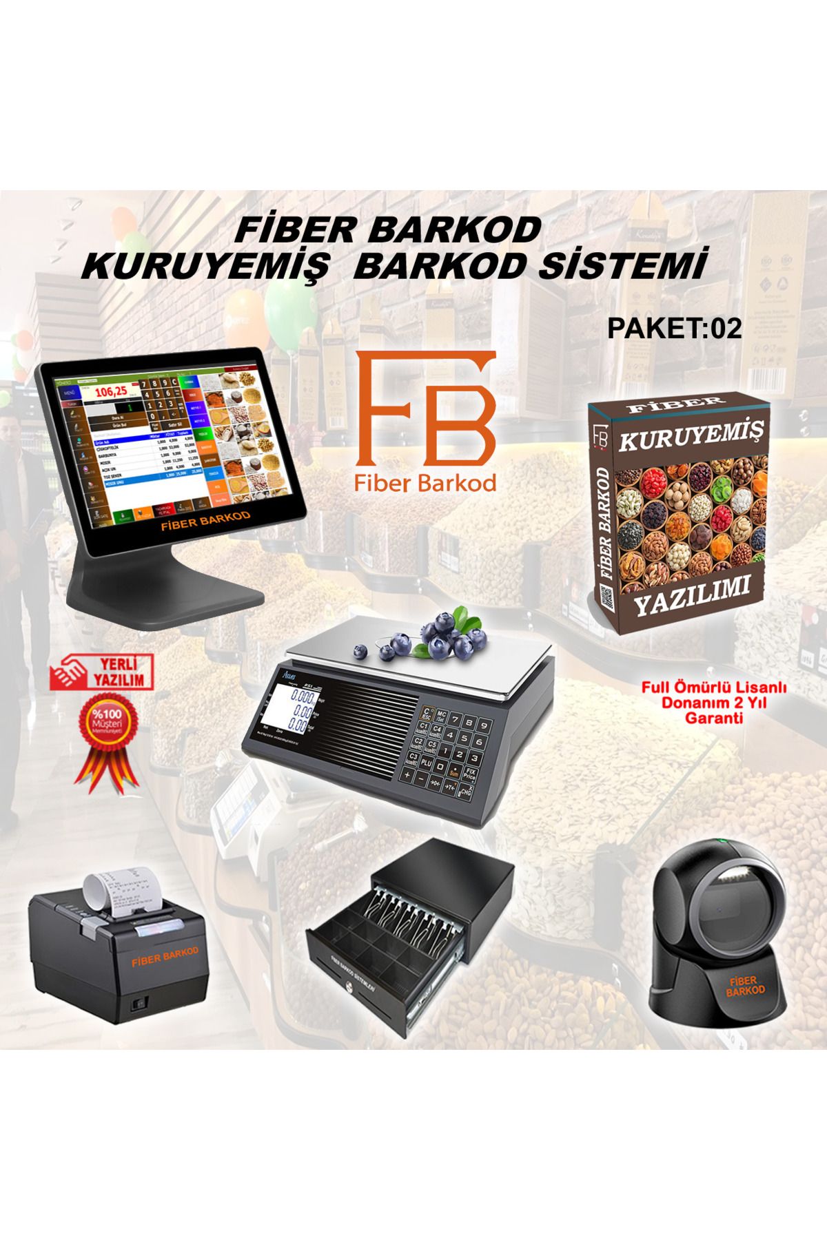 FİBER BARKOD Kuruyemiş Barkod Sistemi-2