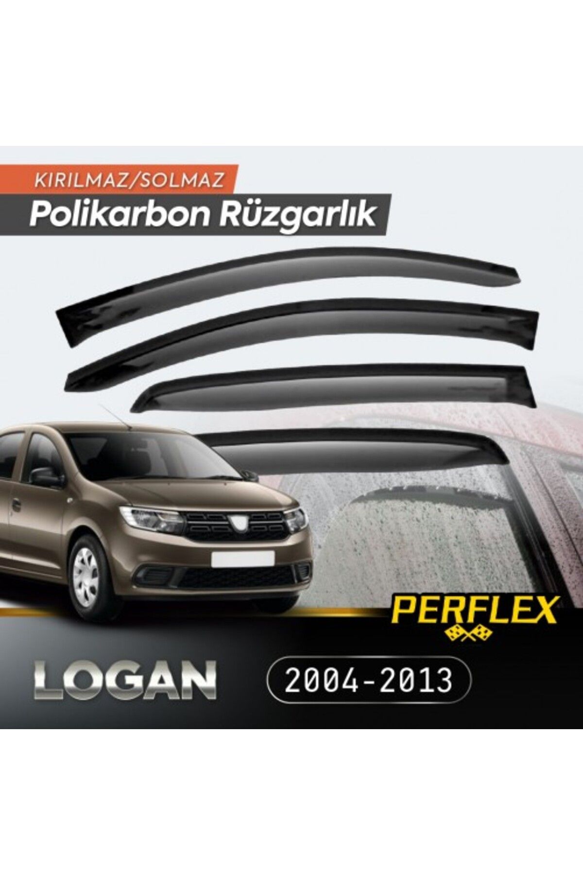 Acousticworld Dacia Logan 2004-2013 Cam Rüzgarlığı V2 Düz