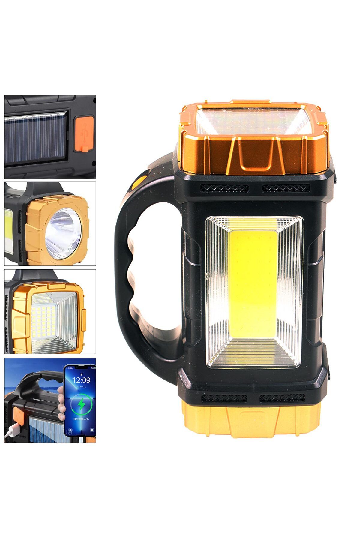 NZM TİCARET Jy-2289 Solar Projektör El Feneri Şarjlı 25 Watt + Smd Led + Cob Led