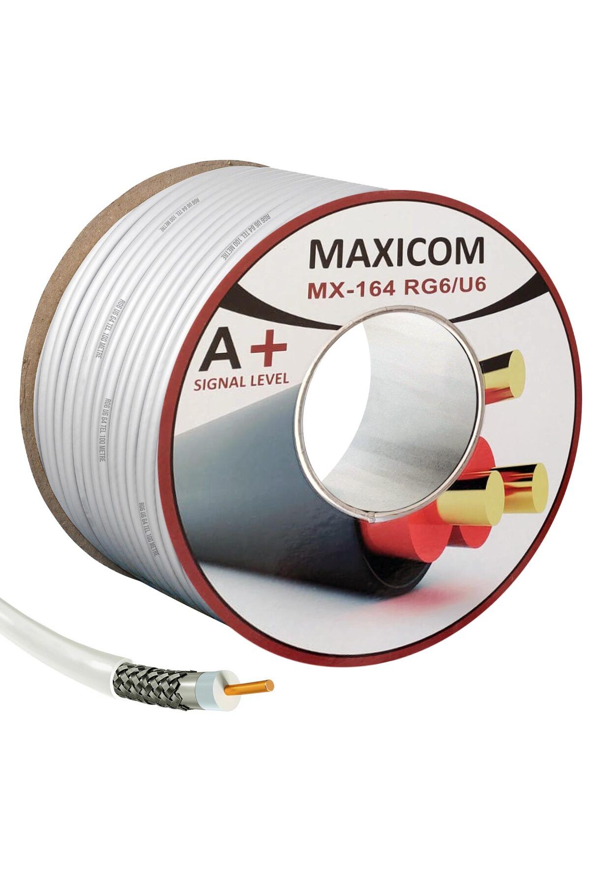 atesin online Maxicom Mx-164 Anten Kablosu Rg6 U4 64 Tel 100 Metre