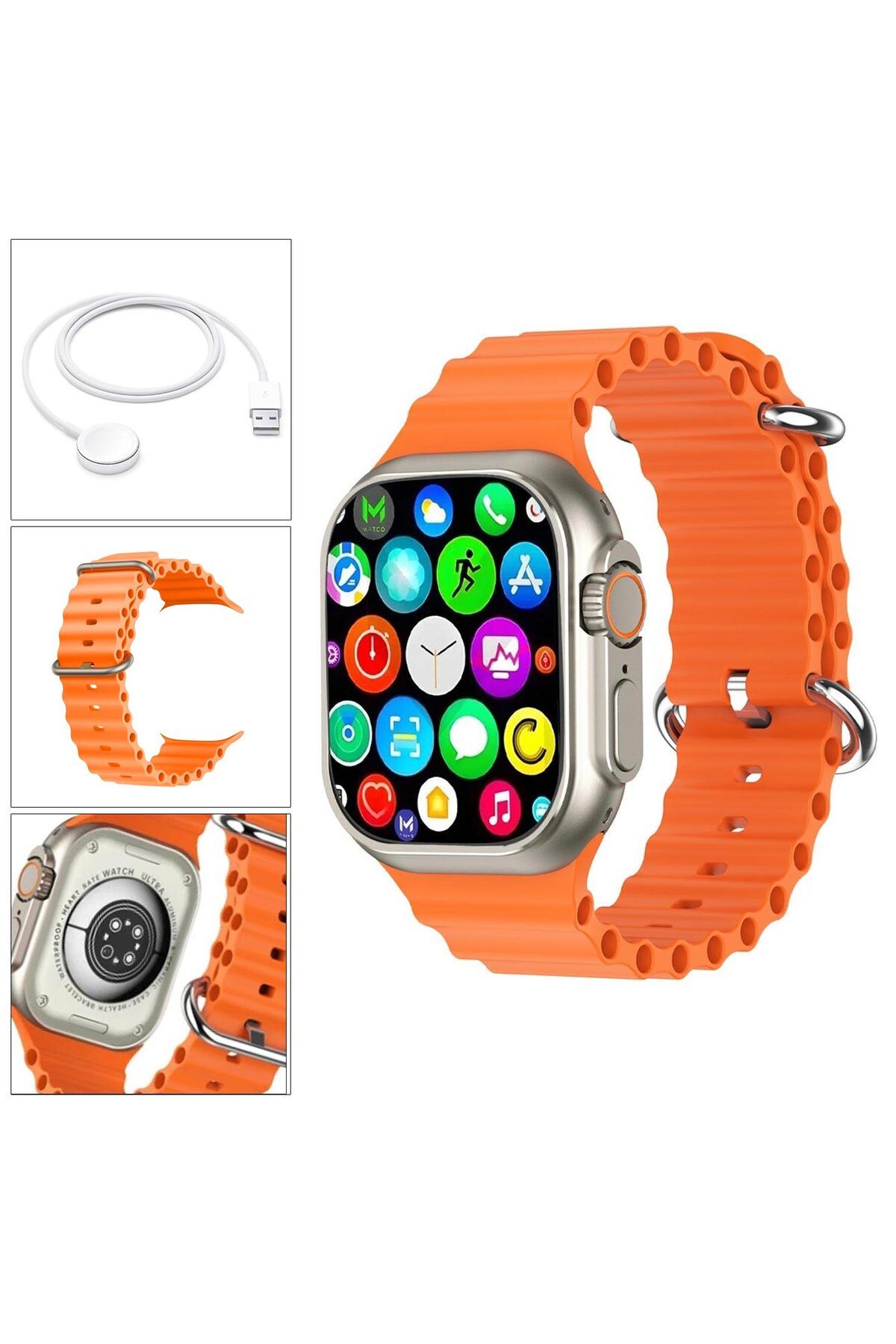 evimera Watch Akilli Saat Ios Android Kablosuz Şarj Bluetooth Gn8 Ultra