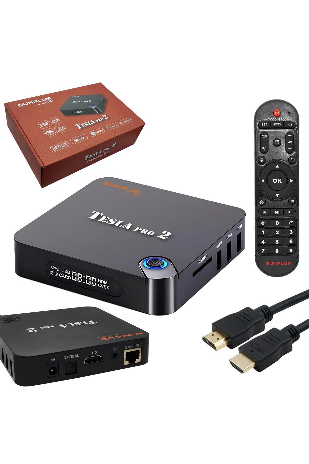 emek hasır çok emek verdik SUNPLUS HITECH TESLA PRO-2 Android Tv Box 2+16GB