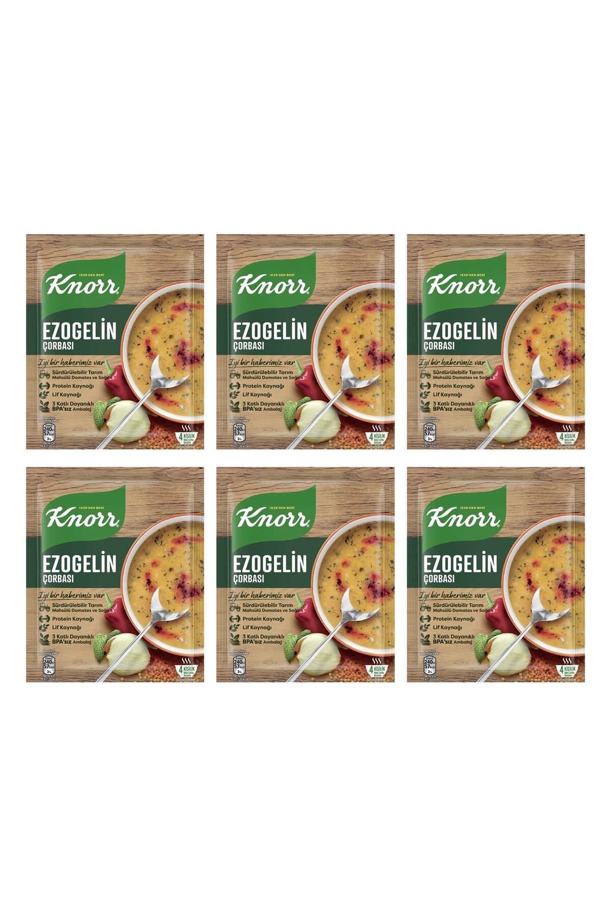 Knorr Ezo Gelin Çorbası 74 gr X 6 Adet