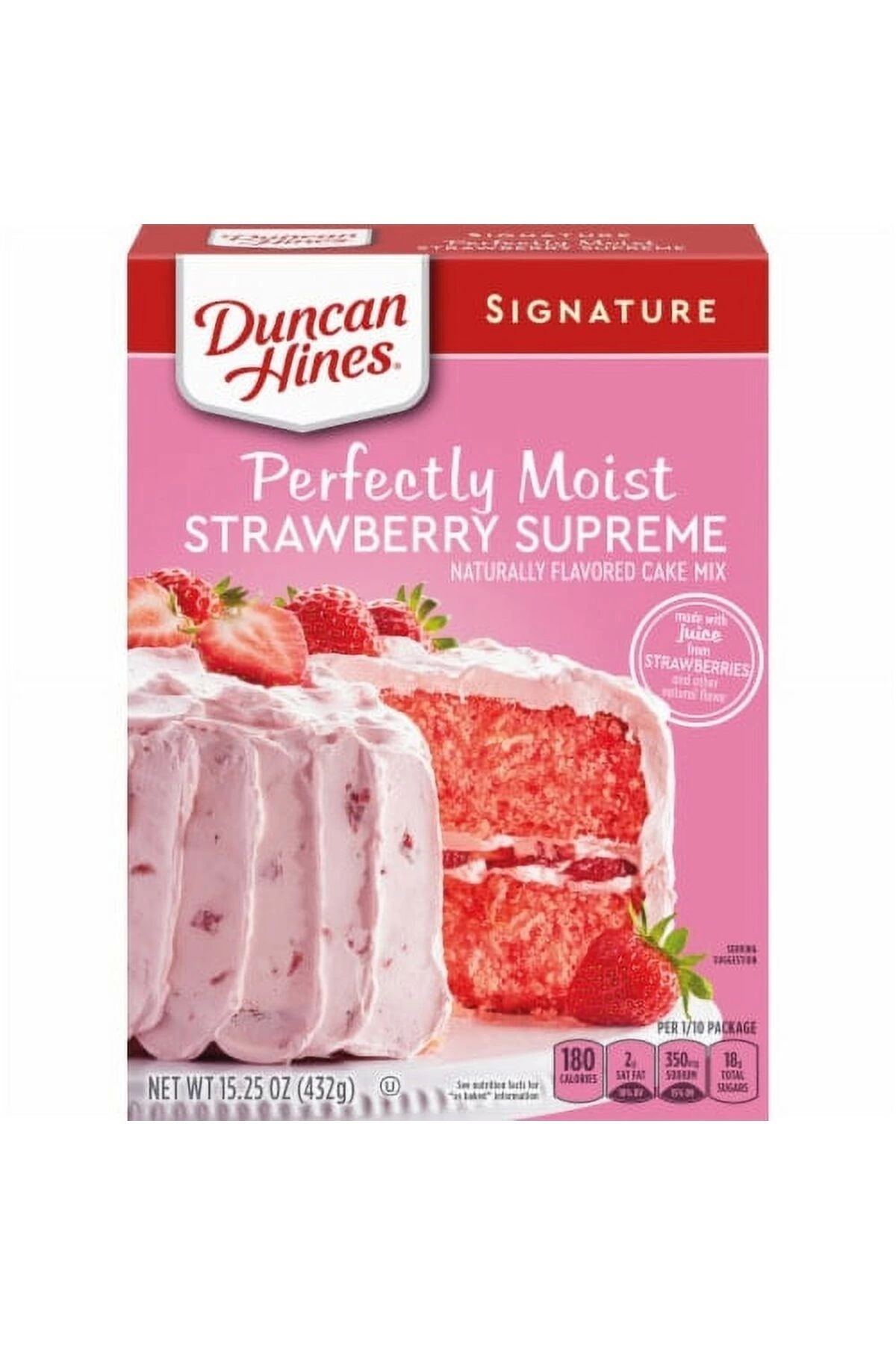 Duncan Hines Perfectly Moist Strawberry Supreme Cake Mıx 432 gr