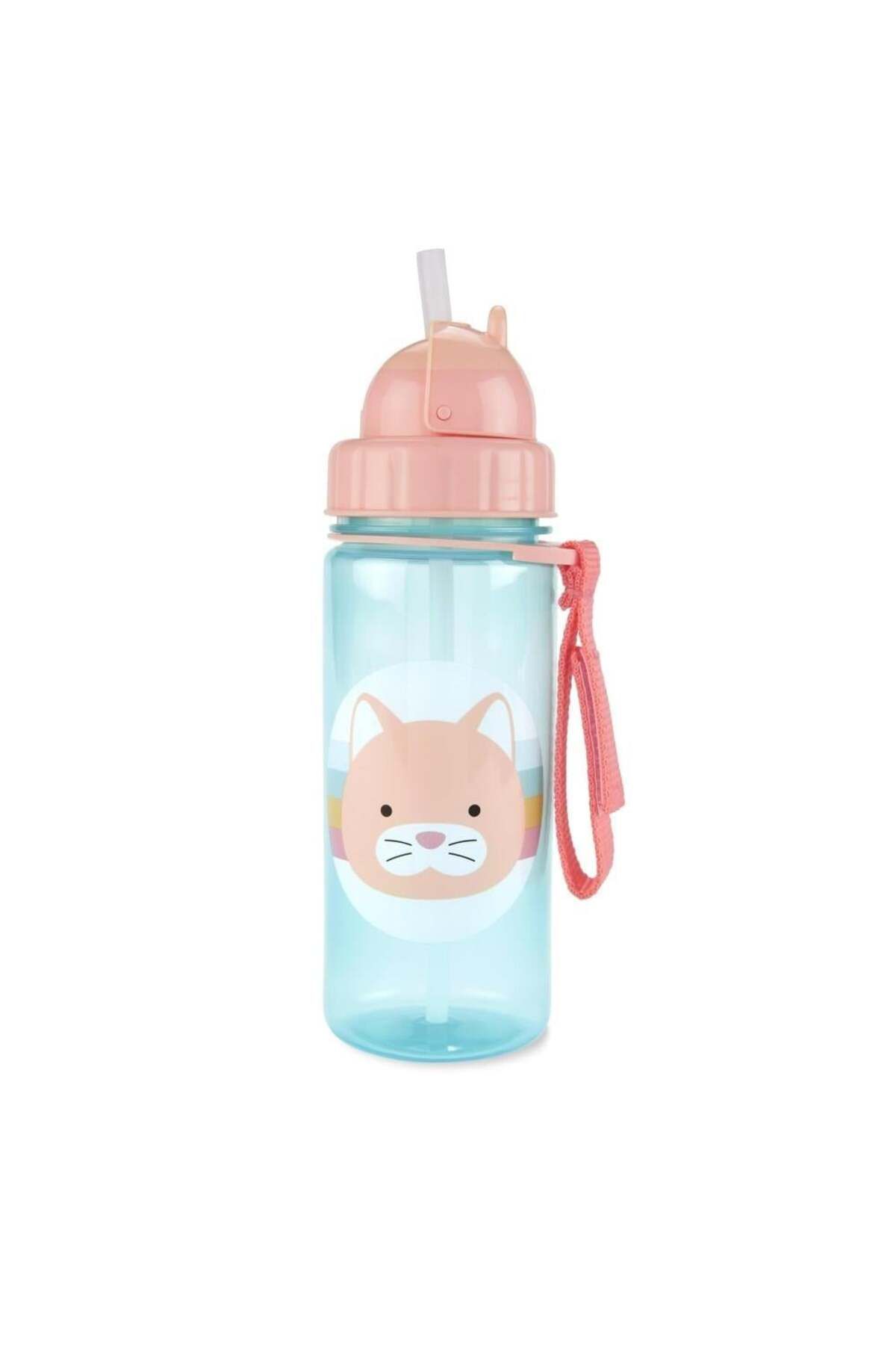 Skip Hop-Zoo Cat Drinker with Straw, 390ml 2
