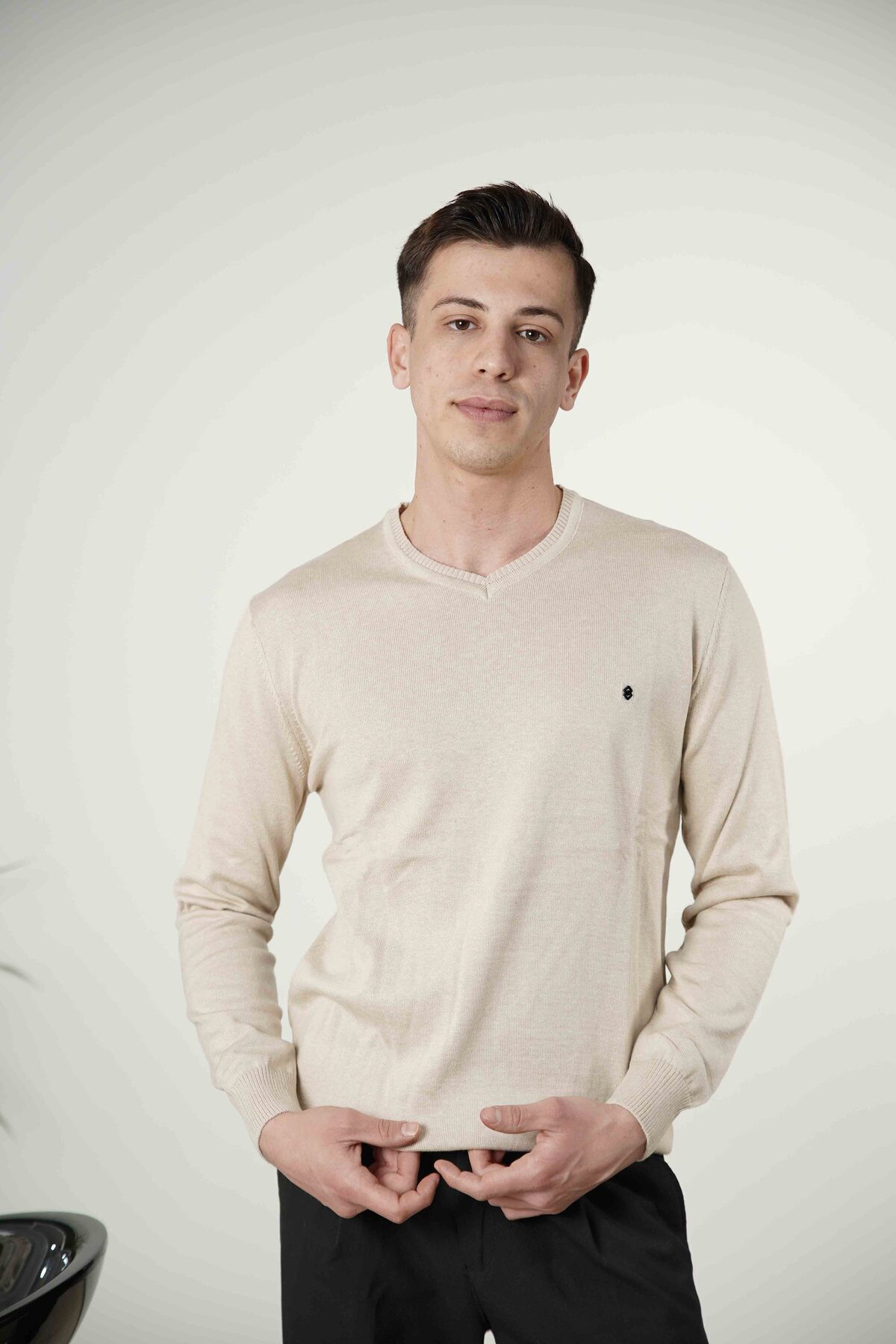 MODA ARPOL-Men's V-Neck Knitwear Sweater 2