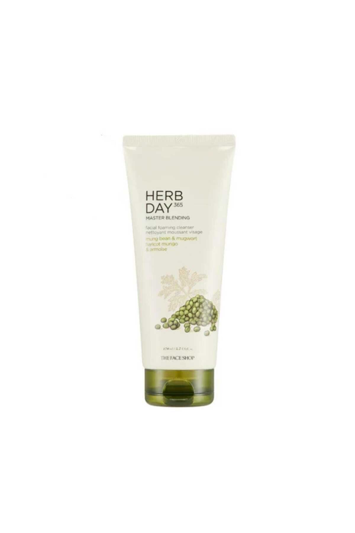 The Face Shop HERB DAY 365 MUNG BEAN&MUGWORT FOAM CLEANSİNG