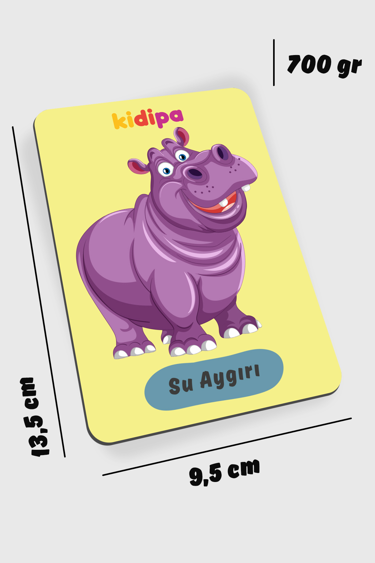 Kidipa | Hayvanlar Alemi Tanı & Boya - Çift Taraflı Eğitici Boyama Kartları 30 Sticker Hediye fotoğrafı 6 (önizleme)