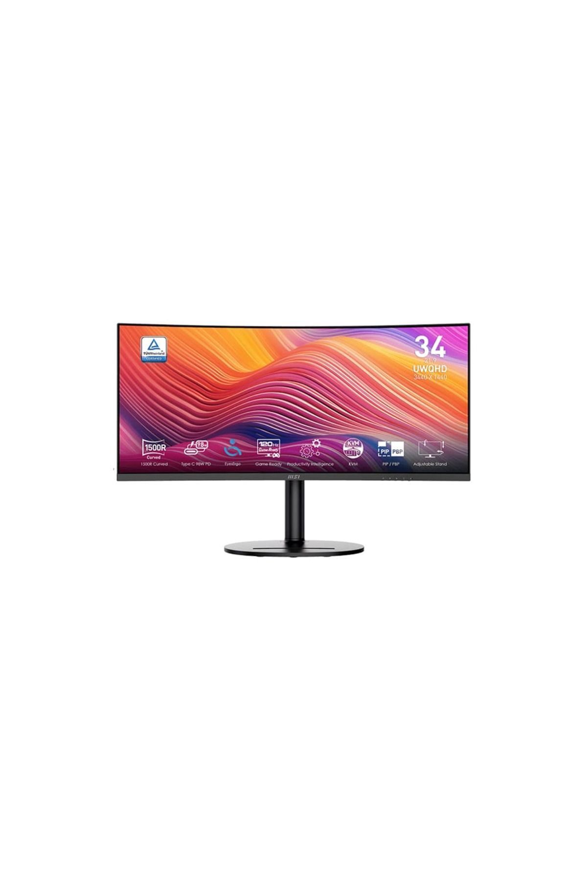 MSI Modern Md342cqp 34 3440x1440 120hz 1ms Hdmı Dp Type-c Adaptive Sync Monitör