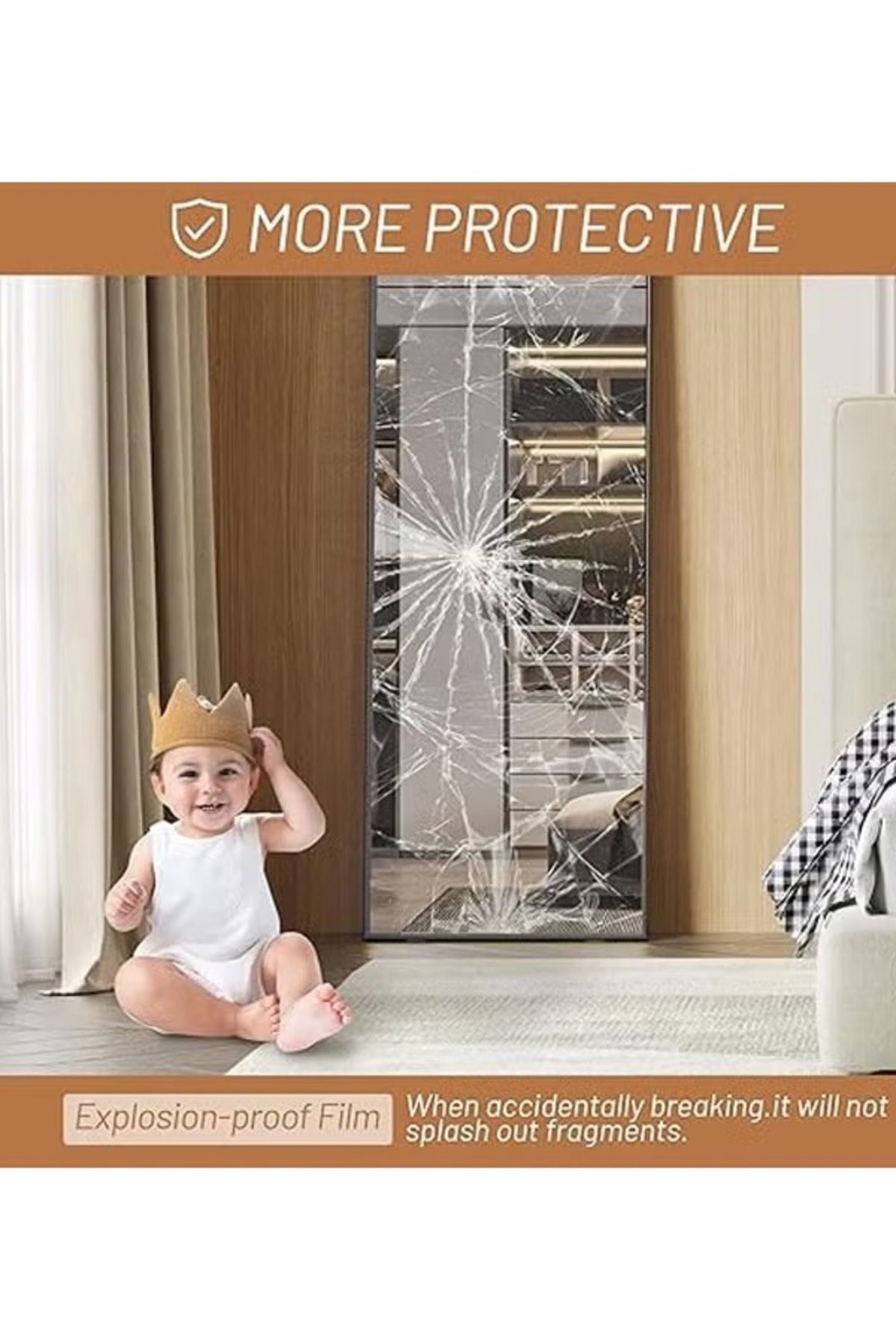 Taimi-Large Mirror With Elegant Design Shatter-resistant 160x50cm-with Black Metal Frame And Back Stand 7