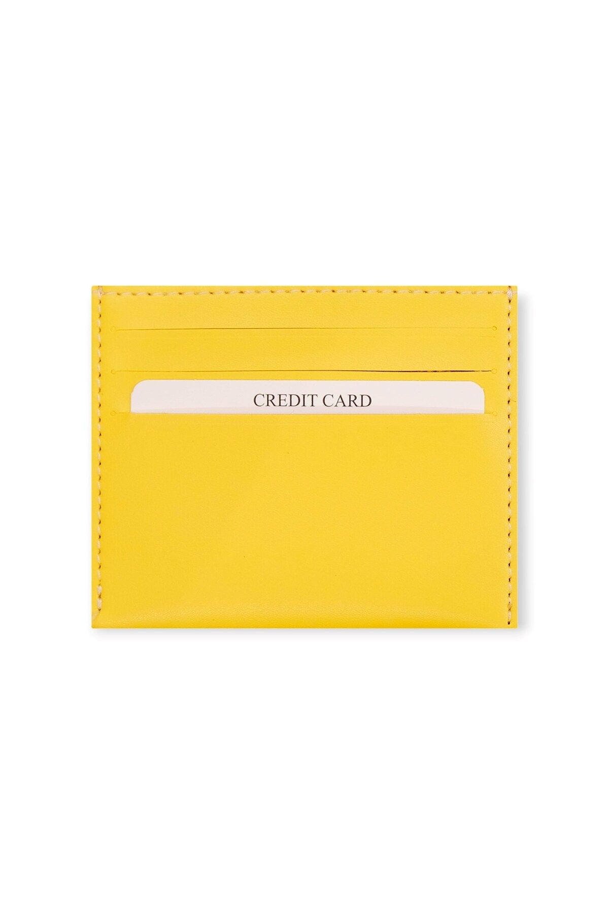 Modica-Berlin - Yellow Vegan Leather Ultra Thin Card Holder, Minimalist Credit Card Case 1