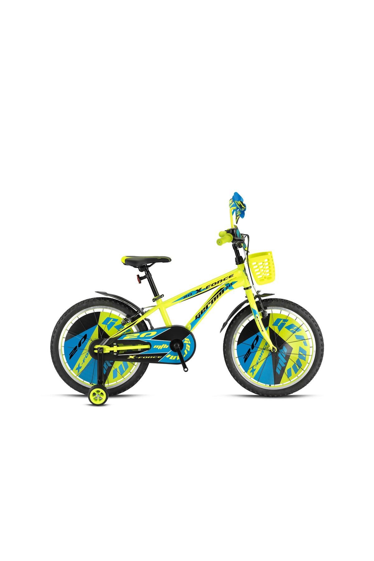 Geroni X-FORCE - 20" MTB - 10' - Vitessiz - V.B. - Neon Sarı-Siyah/Mavi