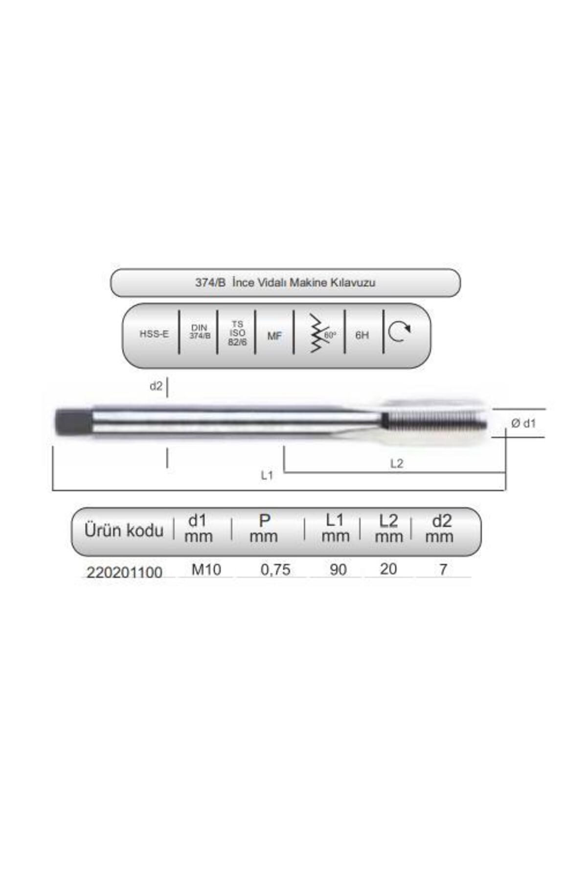 Diatools HSSE DIN374/B MAK.KLVZ. M10x0,75 (6H)