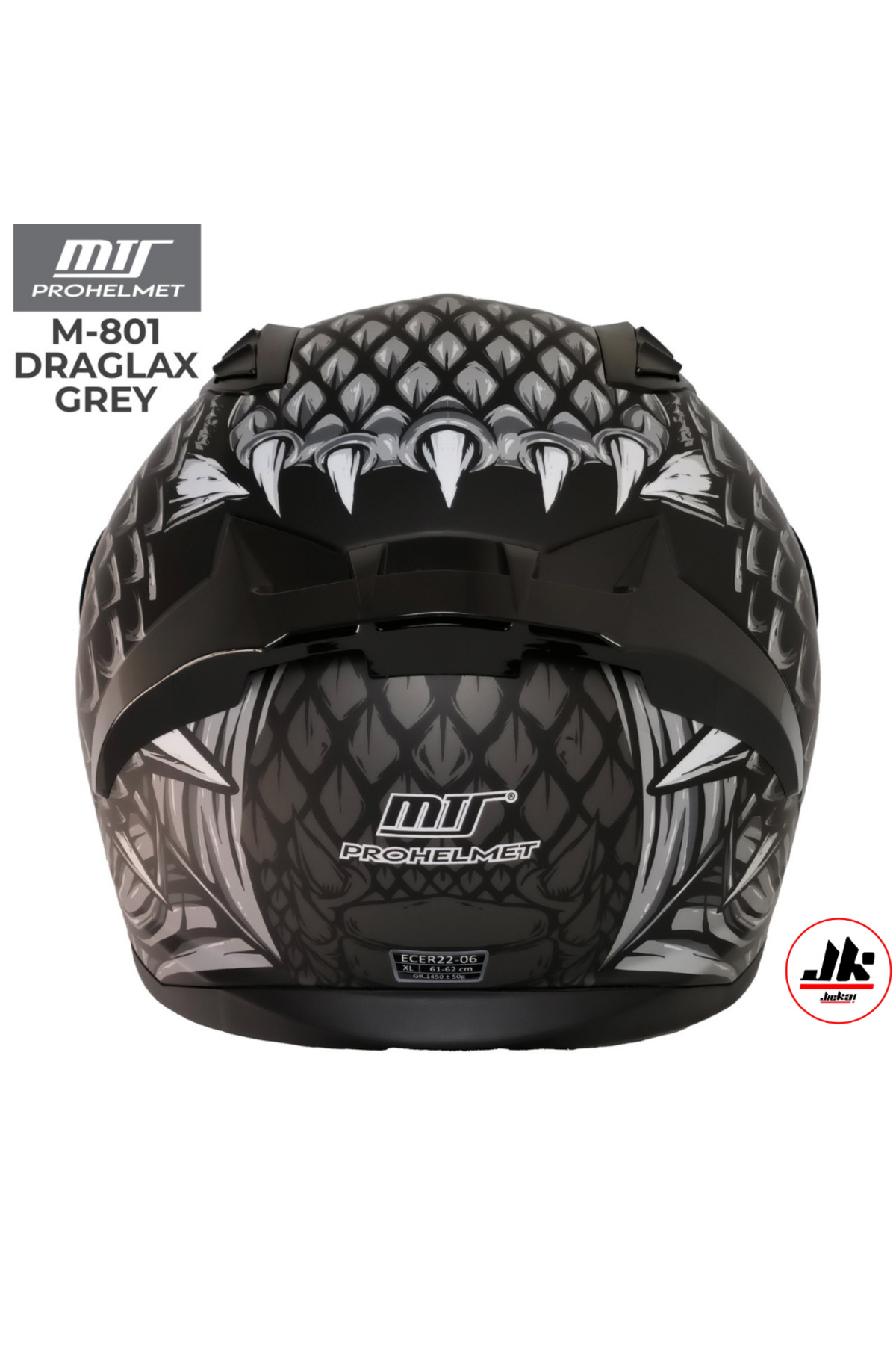 Jiekai MTS MOTORCU KASKI FULFACE KAPALI KASK GÜNEŞ VİZÖRLÜ C