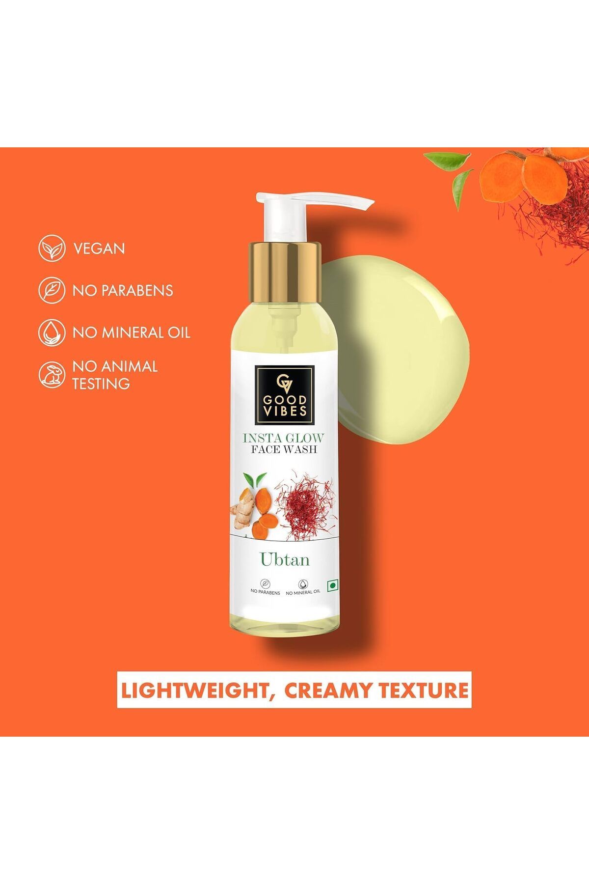 Good Vibes-Ubtan Insta Glow Face Wash (120 ml) 3