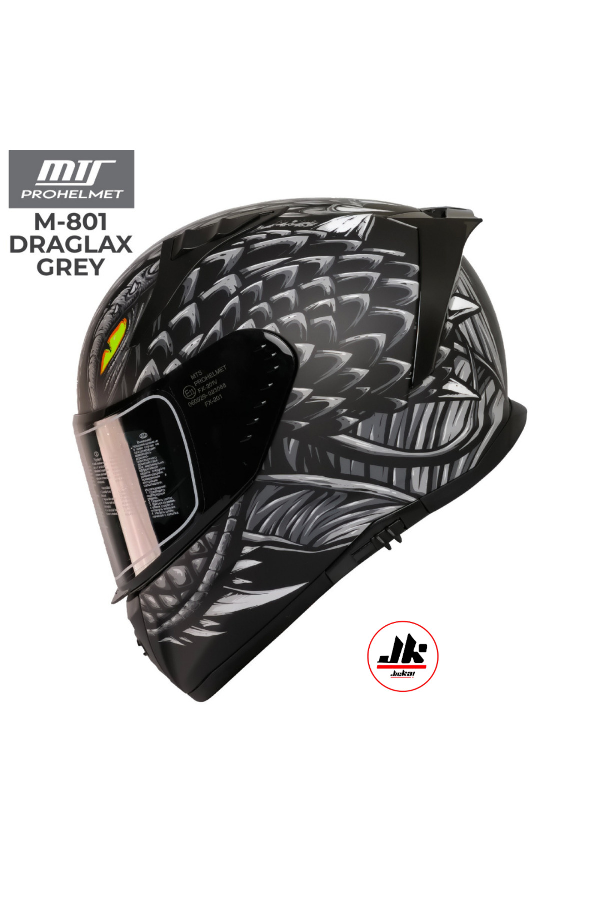 クールマッスル　アルティメット9 Jiekai MTS MOTORCU KASKI FULFACE KAPALI KASK GÜNEŞ VİZÖRLÜ C