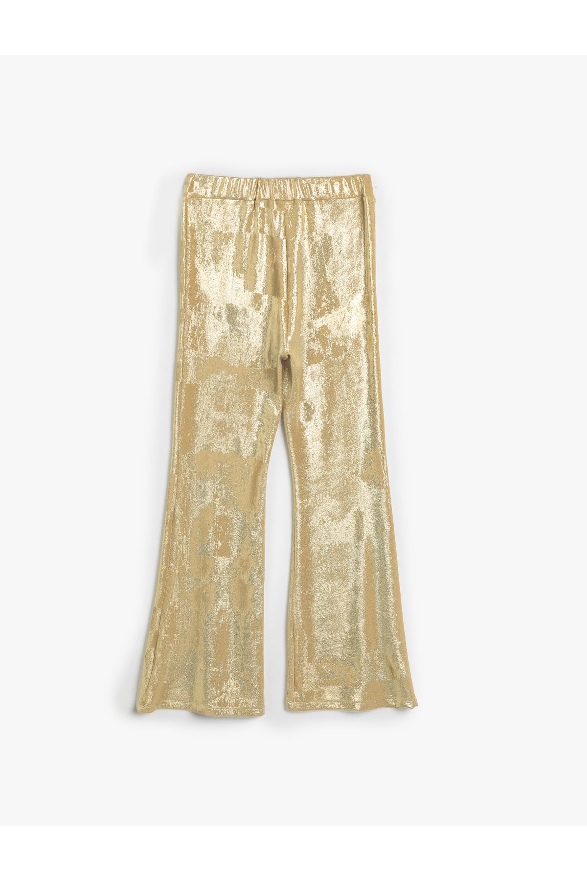 Koton-Flared Leg Trousers with Elastic Waist 3