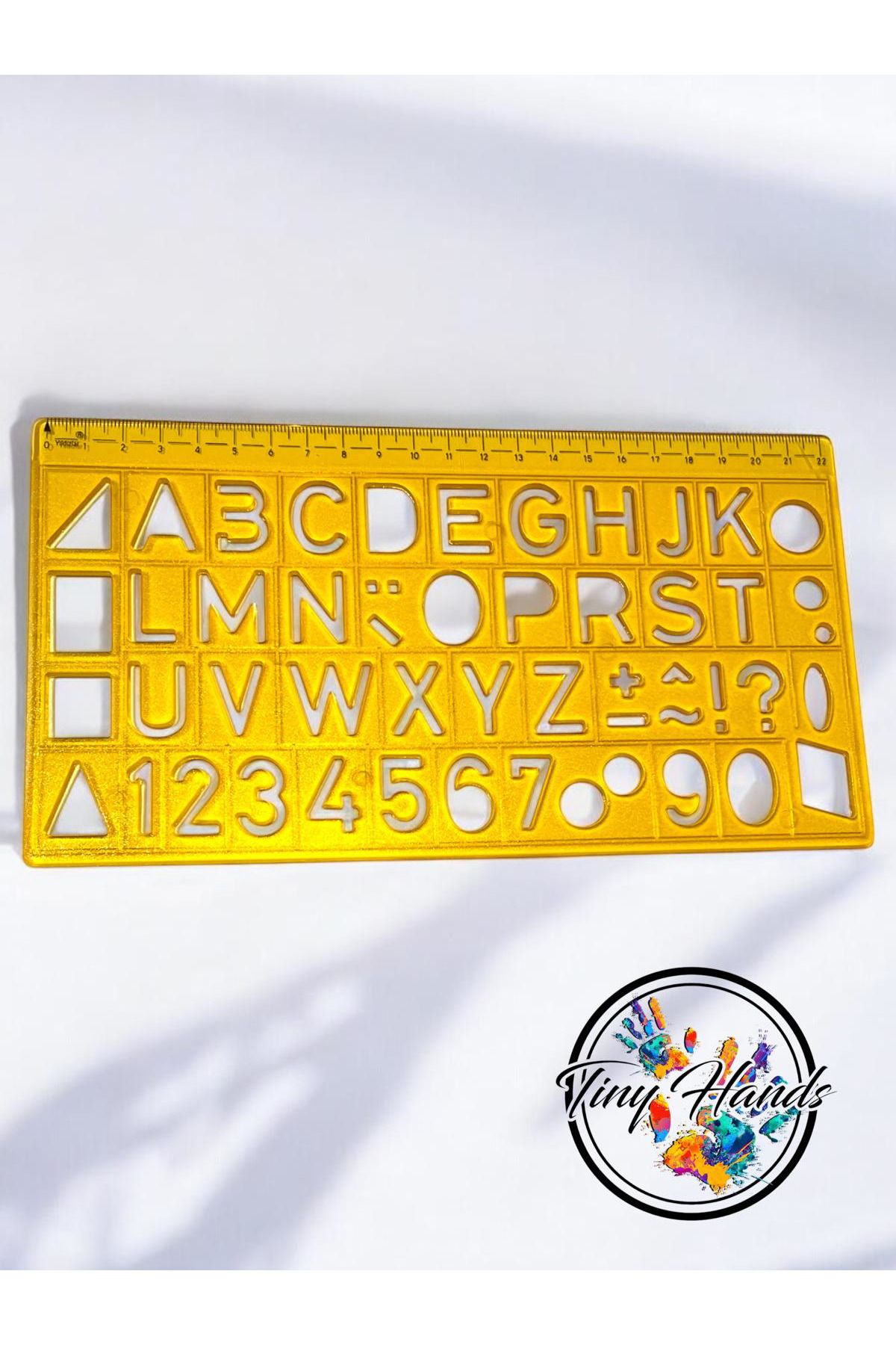 tiny hands-Alphabet and Number Ruler Mixed with Geometric Shapes 22 cm 3