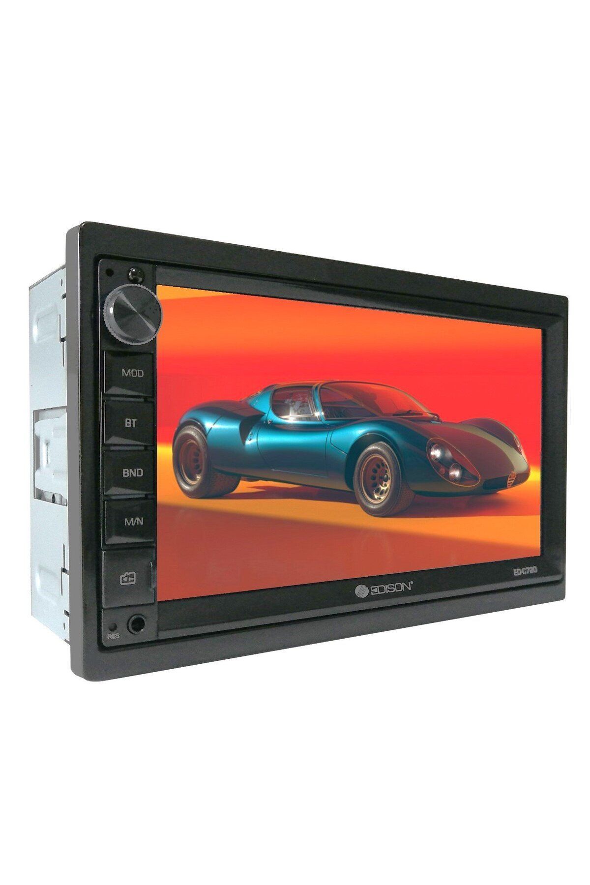 Edison Ed-C720 Double Teyp 7 İnç/4*50W/Bluetooth USB SD/Ön ve Arka Kamera Desteği/ RCA Çıkış