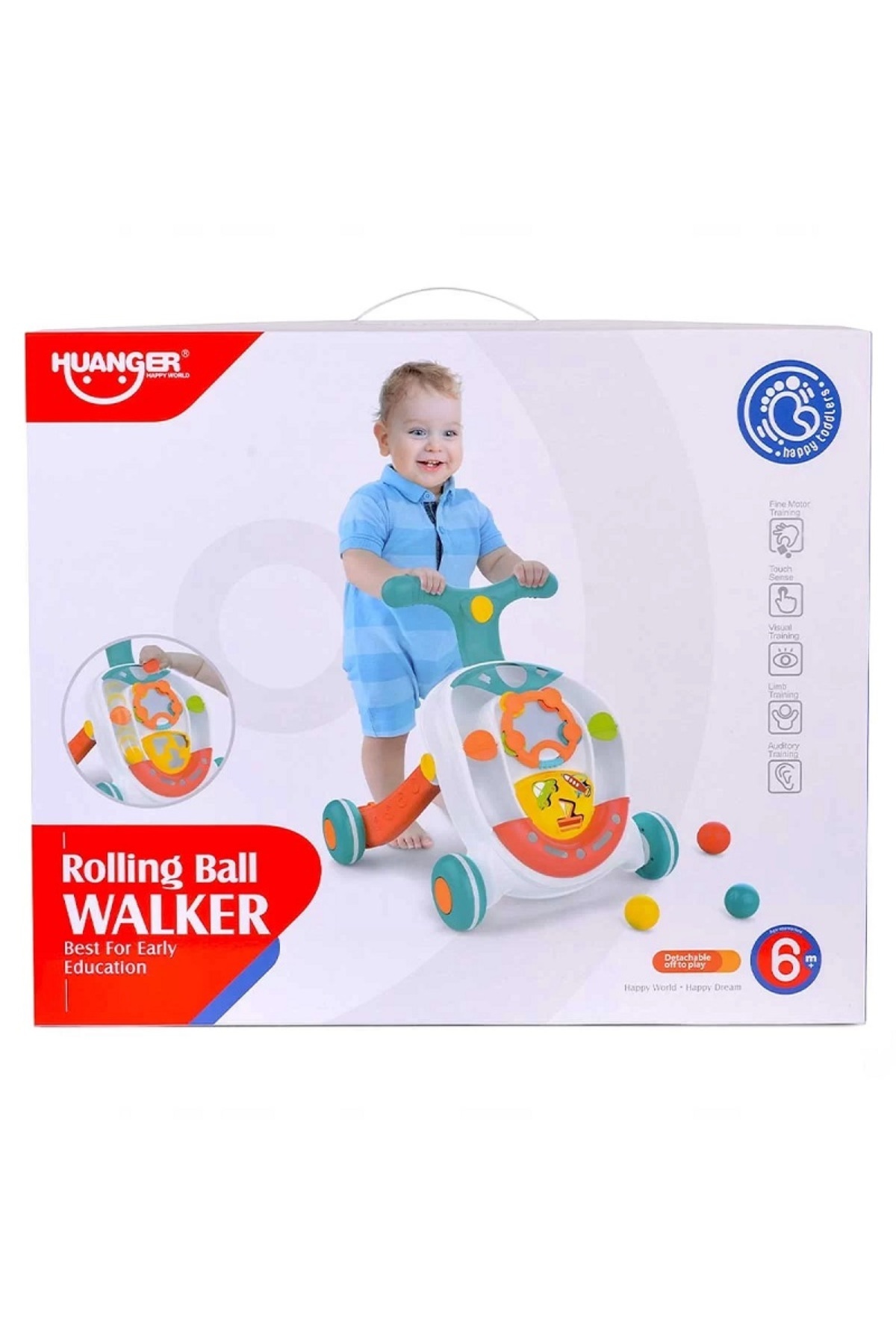 babydoor Toys Rolling Ball Walker Yürüme Arkadaşı He0820 fotoğrafı 4 (önizleme)