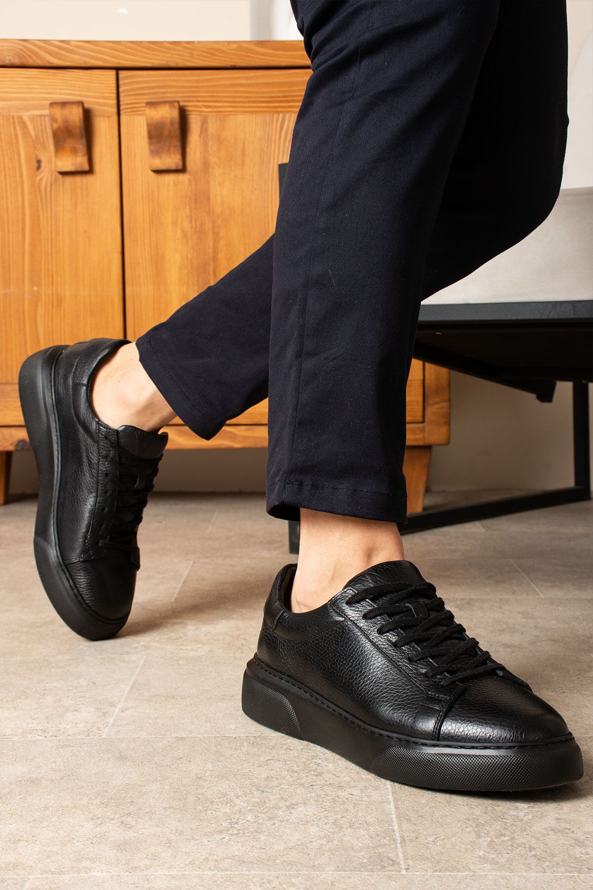 Refredo shoes hakiki deri jack sneaker
