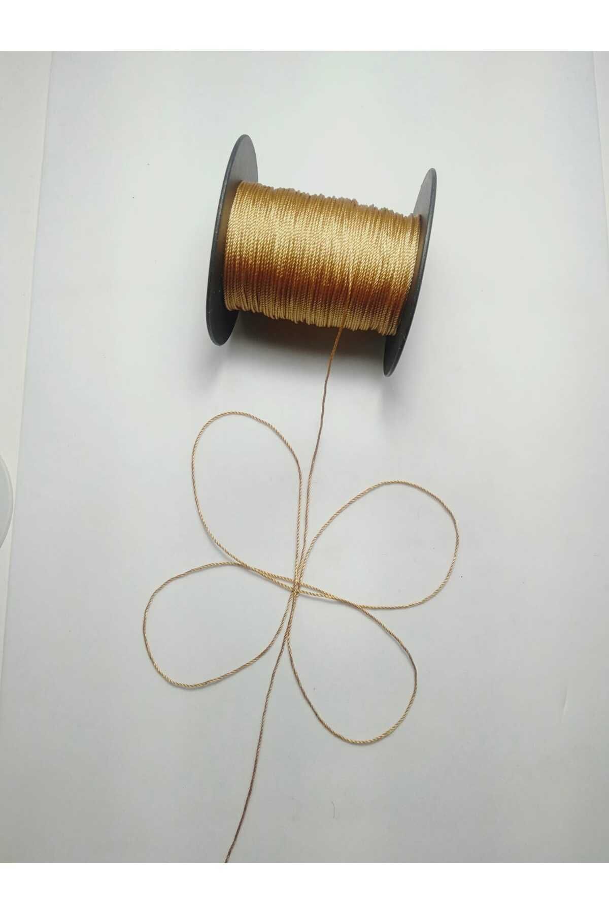 Eskişehir hobi sanat-20 Meters Rosary String - 0.8 mm Tan Color 1
