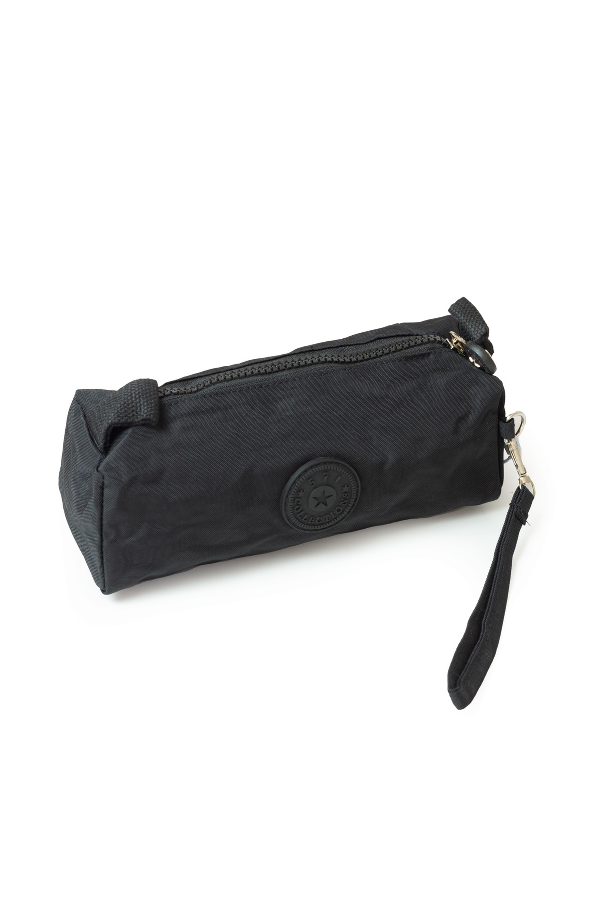 Krinkil / Clinker Single Zipper Wrist Strap Mobile Phone Handbag Wallet Pencil Case Black 1115h