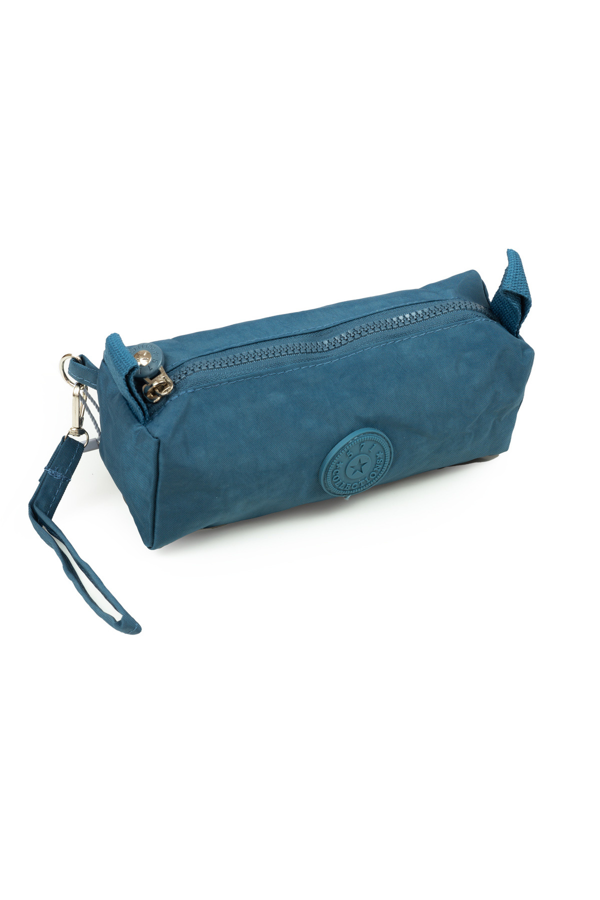 Krinkil / Clinker Single Zipper Wrist Strap Mobile Phone Handbag Wallet Pencil Case Blue 1115h