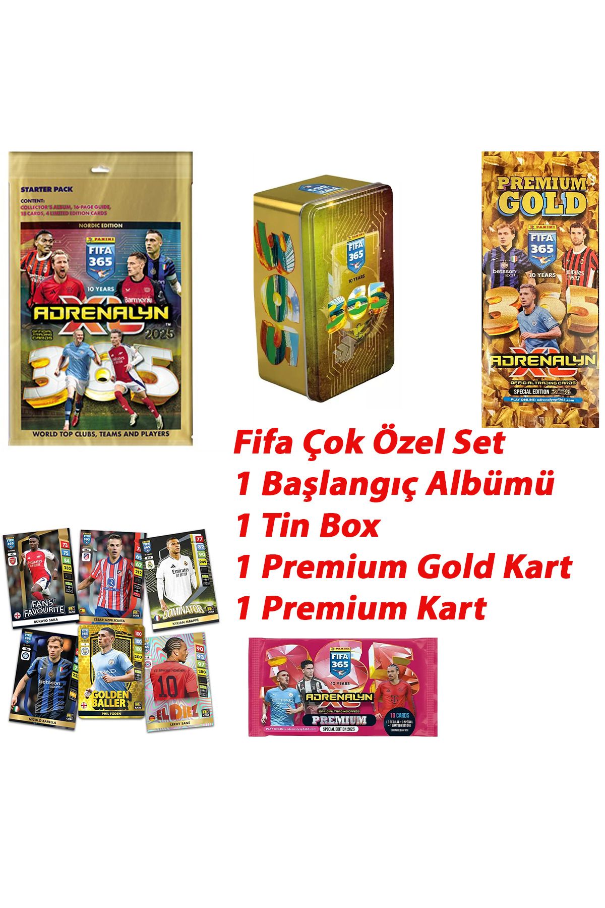 Panini FIFA 365 Panini XL 2025 Yeni Sezon Dörtlü Paket Muhteşem Set