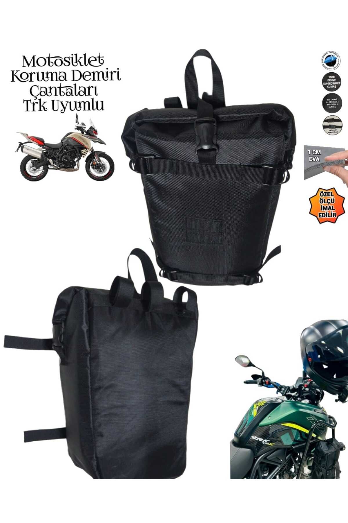 SEVBAGS MOTOSİKLET TRK UYUMLU KORUMA DEMİRİ ÇANTALARI